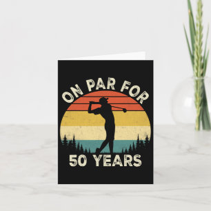 Grappige 50e verjaardag Golf Golfer 50 jaar oude G Kaart