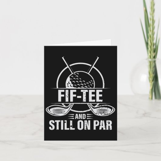 Grappige 50e verjaardag Golf Pun Golfen 50 Jaar Ou Kaart (Voorkant)