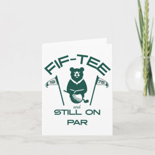 Grappige 50e verjaardag Golfer Vintage 1975 Golfli Kaart