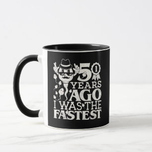 Grappige 50e verjaardag Ik was de snelste winnaar Mok