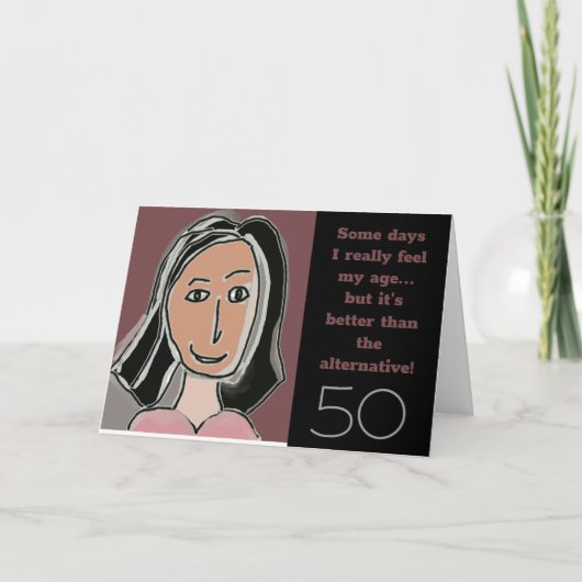 grappige 50e verjaardag kaart (Voorkant)