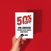 Grappige 50e verjaardagskaart - 50% korting op gew kaart