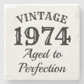 Grappige 50ste verjaardag 1974 Ouder tot in de per Stenen Onderzetter (Voorkant)