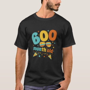 Grappige 50ste Verjaardag 600 maand oude Lange Mou T-shirt
