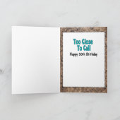 Grappige 50ste verjaardag Cartoon ouder dan vuil Kaart (Binnen)