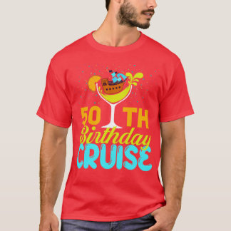 Grappige 50ste verjaardag cruise t-shirt