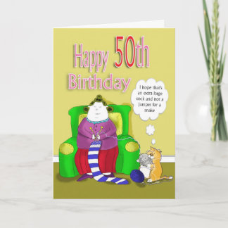 Grappige 50ste verjaardag kaart