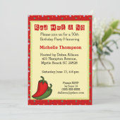 Grappige 50ste verjaardag uitnodigingen (Staand voorkant)