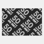 Grappige 50ste verjaardag voor haar inpakpapier vel (Voorkant 3)