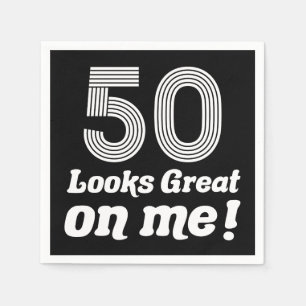 Grappige 50ste verjaardag voor haar servet