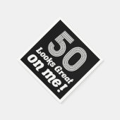 Grappige 50ste verjaardag voor haar servet (Hoek)