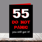 Grappige 55e Verjaardag Kaart voor Mannen