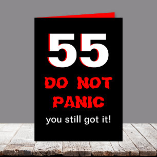 Grappige 55e Verjaardag Kaart voor Mannen