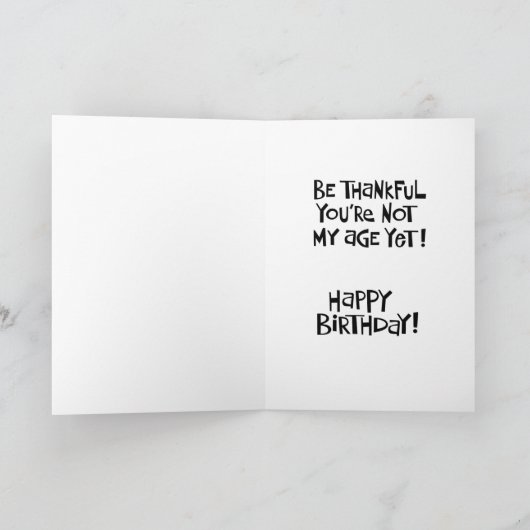 Grappige 55ste Verjaardag Kaart (Binnen)