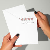 Grappige 5-sterren Review Moederdag Feestdagen Kaart