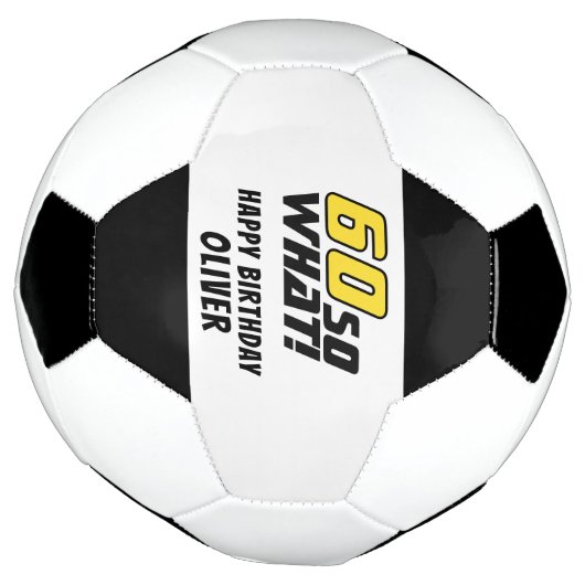 Grappige 60 dus wat Quote 60ste verjaardag Voetbal (Gedraaid)