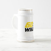 Grappige 60 dus Wat Typografie 60ste Verjaardag Bierpul (Voorkant links)