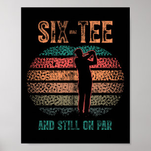 Grappige 60e verjaardag golf grap golfen 60 jaar o poster