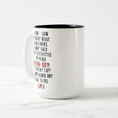 Grappige 60e verjaardag Hilarische oude leeftijd g Tweekleurige Koffiemok (Voorkant links)