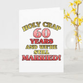 Grappige 60e verjaardag kaart (Gele Bloem)