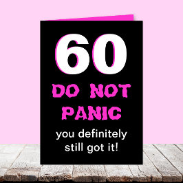 Grappige 60e Verjaardag Kaart voor Vrouwen