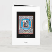 Grappige 60e verjaardag met skelet rijden op een p kaart (Achterkant)