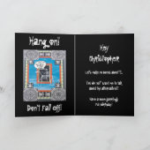 Grappige 60e verjaardag met skelet rijden op een p kaart (Binnen)