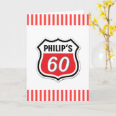 Grappige 60ste verjaardag kaart (Gele Bloem)