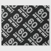 Grappige 60ste verjaardag voor haar cadeaupapier (Vlak)