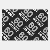 Grappige 60ste verjaardag voor haar inpakpapier vel (Voorkant)