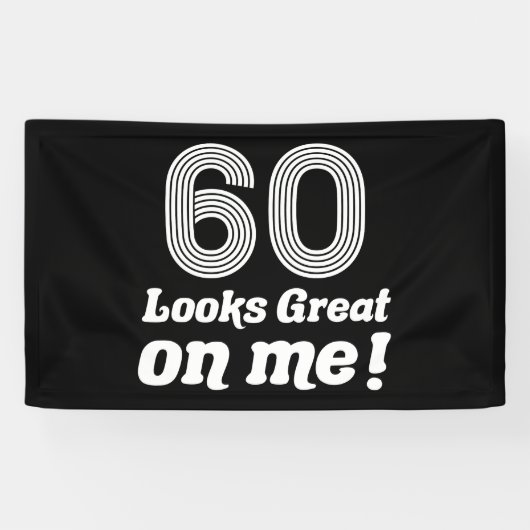 Grappige 60ste verjaardag voor haar spandoek (Horizontaal)
