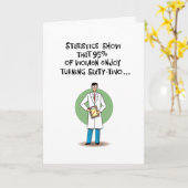 Grappige 62e verjaardag groet kaart (Gele Bloem)