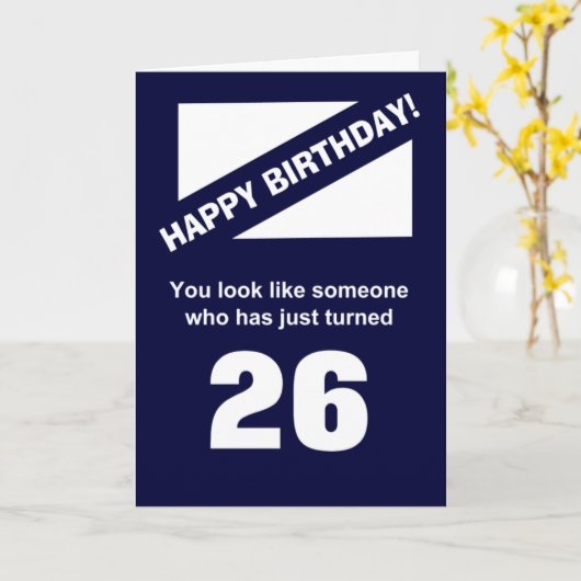 Grappige 62e verjaardag wens kaart (Gele Bloem)