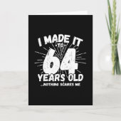 Grappige 64e verjaardagsquote Sarcastisch 64 jaar Kaart (Voorkant)