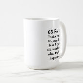Grappige “65 Rocks” Verjaardag Koffiemok (Voorkant rechts)