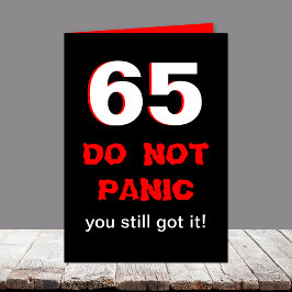 Grappige 65e Verjaardag Kaart voor Mannen