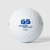 Grappige 65e verjaardag Oom Cadeau 65 en ZO Cool Golfballen (Voorkant)