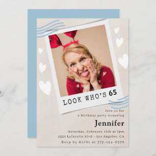 Grappige 65e verjaardag uitnodigingen Foto Kijk wi