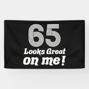 Grappige 65e verjaardag voor haar spandoek