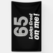 Grappige 65e verjaardag voor haar spandoek (Verticaal)