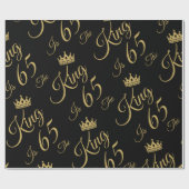 Grappige 65ste verjaardag voor mannen cadeaupapier (Vlak)