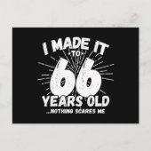 Grappige 66ste verjaardag citaat sarcastisch 66 ja briefkaart (Voorkant)
