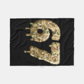 Grappige 67 Camo Drip Meme Zes Zeven Alpha Slang  Fleece Deken (Voorkant (Horizontaal))