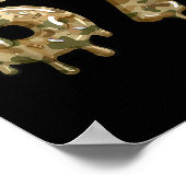 Grappige 67 Camo Drip Meme Zes Zeven Alpha Slang Poster (Hoek)