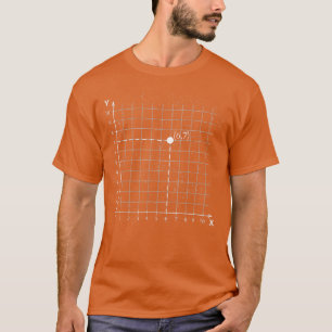 Grappige 67 Coördinaat Grafiek Vlak Wiskunde Leraa T-shirt