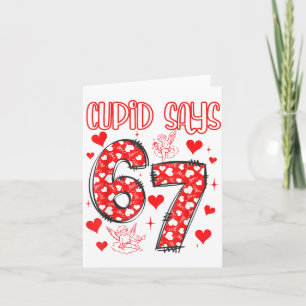 Grappige 67 Cud Zegt 67 Valentijnsdag Koppel Match Kaart