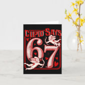 Grappige 67 Cud Zegt 67 Valentijnsdag Koppel Match Kaart (Gele Bloem)