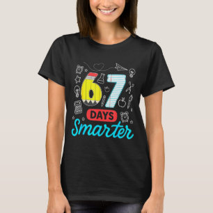 Grappige 67 Dagen Slimmer Zes Zeven Meme Leraren S T-shirt