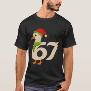 Grappige 67 Gans Kerstmis 6 7 Meme Eend Kerstman H T-shirt