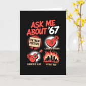 Grappige 67 Geschiedenisleraar Leraar 6 7 Grappig Kaart (Gele Bloem)
